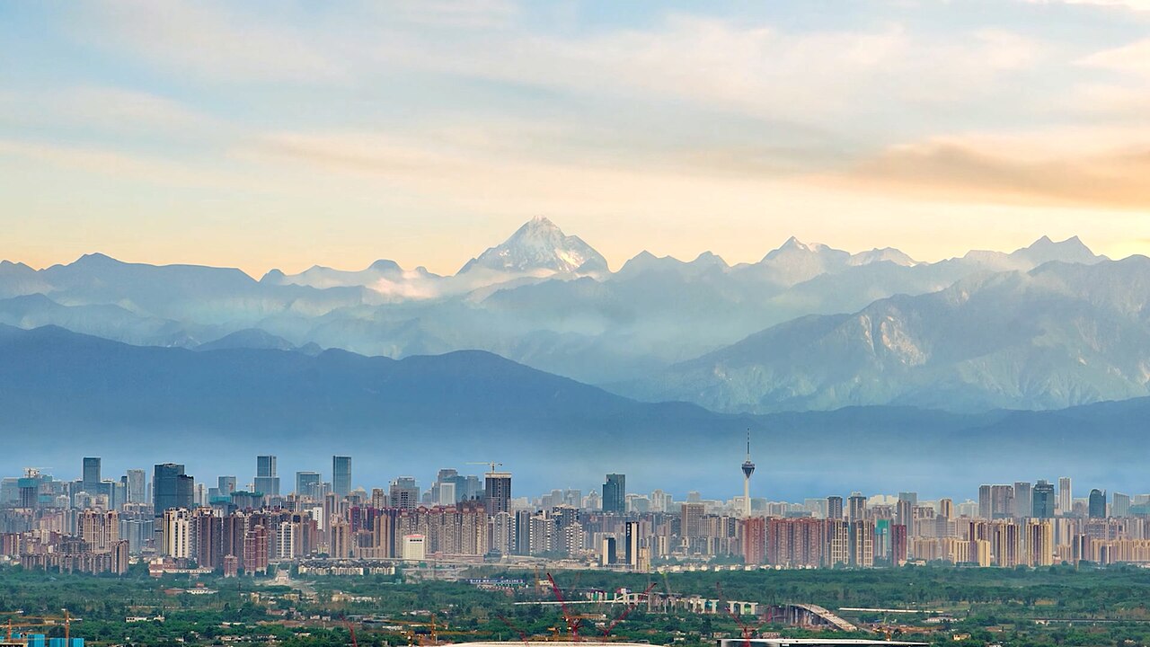 View of Chengdu, China
