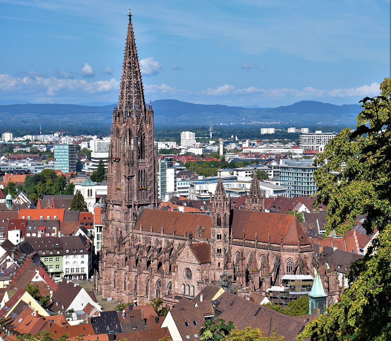 View of Freiburg im Breisgau, Germany