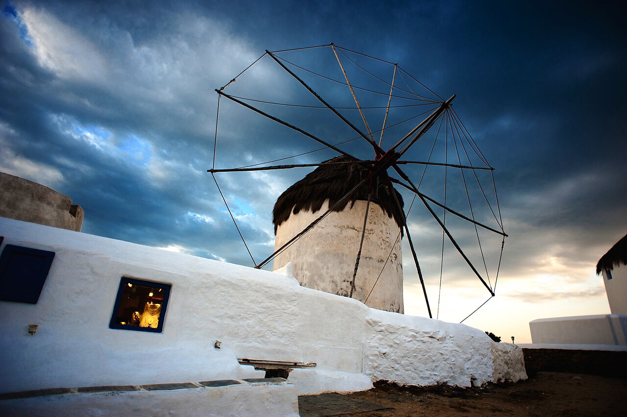 Mykonos windmills, Mykonos, Greece
