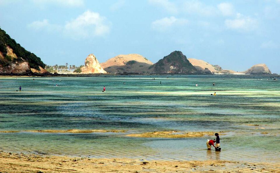 View of Kuta Lombok, Indonesia