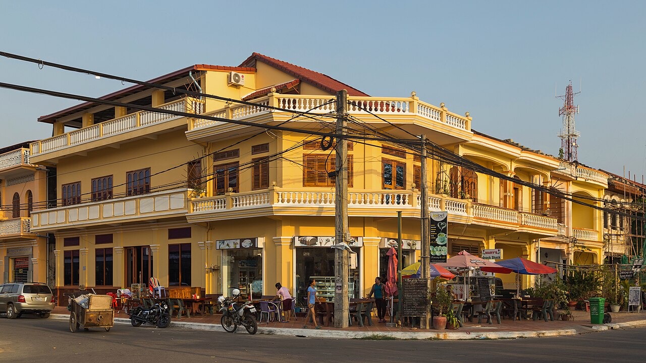 View of Kampot, Cambodia