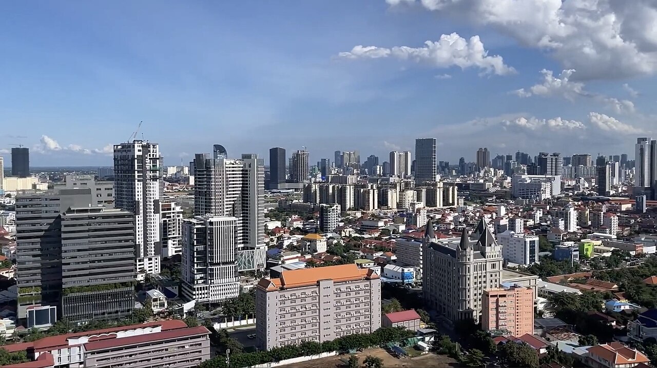 View of Phnom Penh, Cambodia