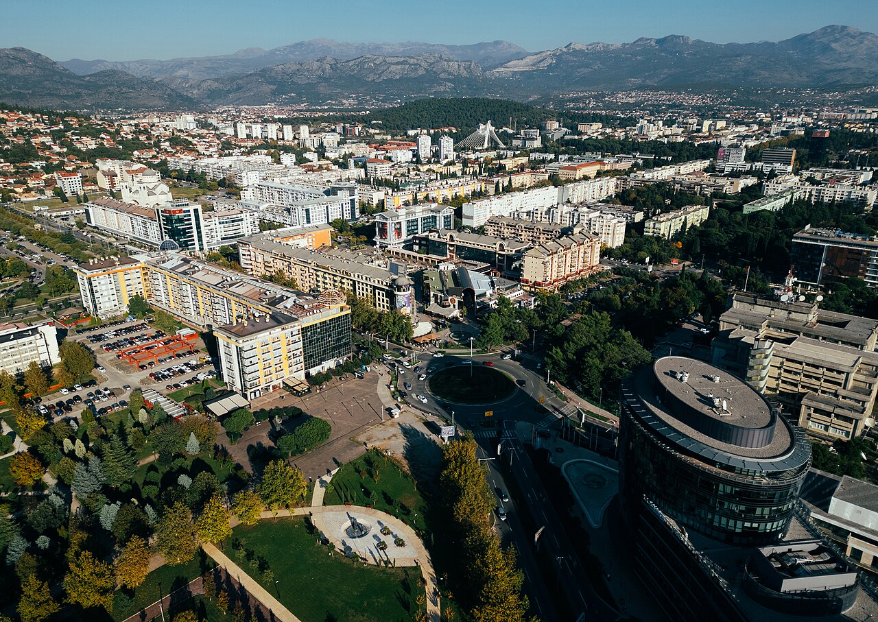 View of Podgorica, Montenegro