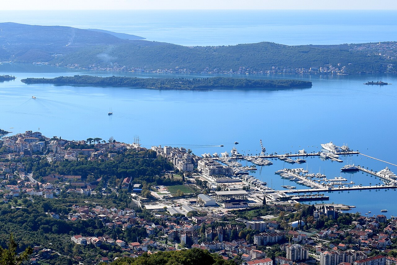 View of Tivat, Montenegro