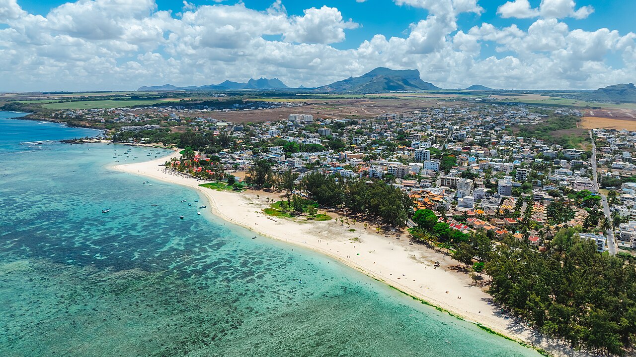View of Flic en Flac, Mauritius