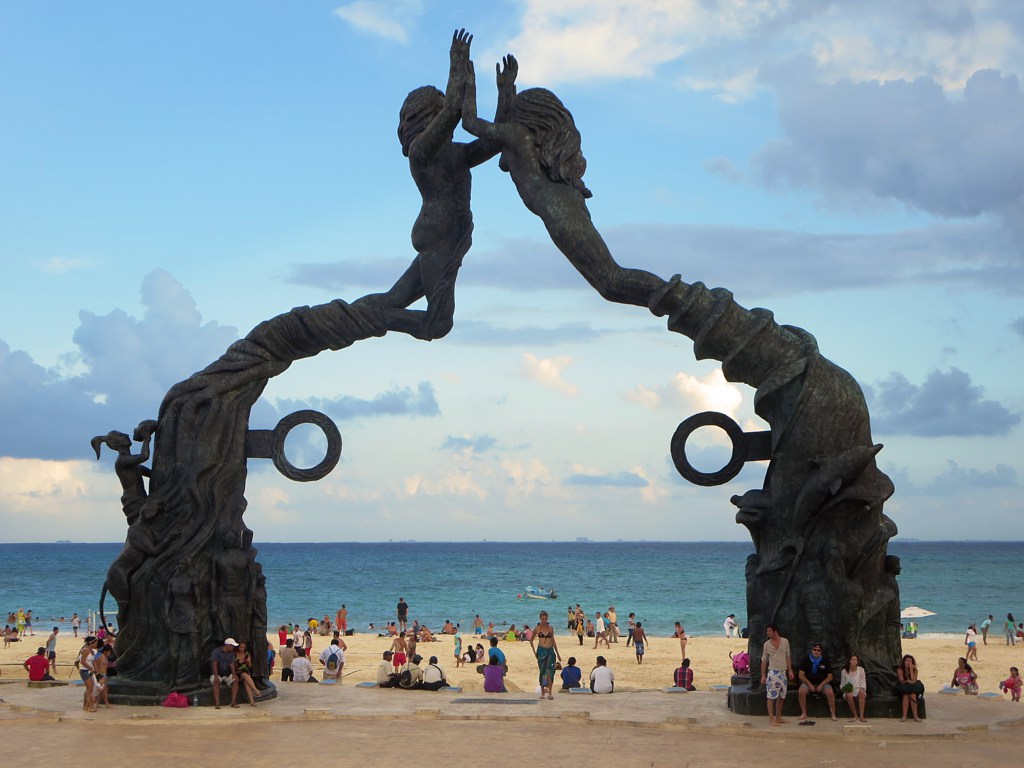View of Playa del Carmen, Mexico