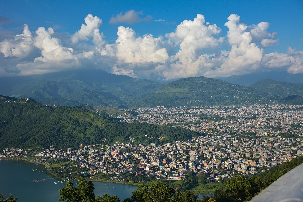 View of Pokhara, Nepal