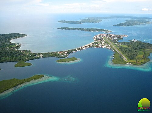 View of Bocas del Toro, Panama
