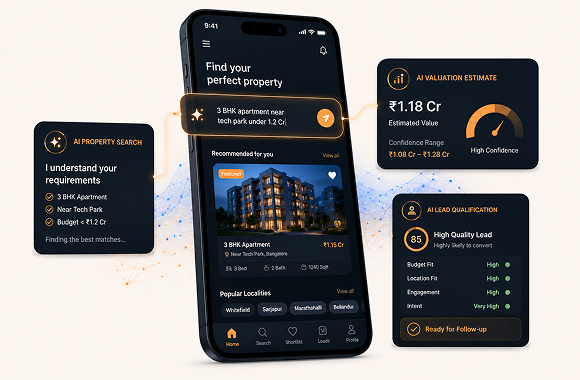 How AI Is Changing Real Estate App Development in 2026. Cover image