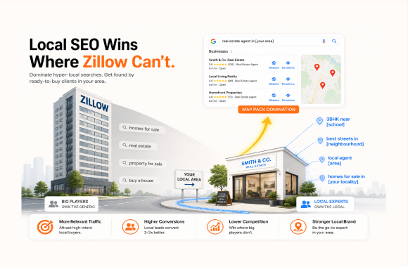 Cover image for "How Do You Rank Locally for a New Real Estate Site? Can You Compete with Zillow?"