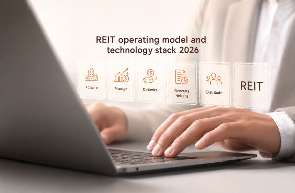 REIT operating model and technology stack 2026. Article cover