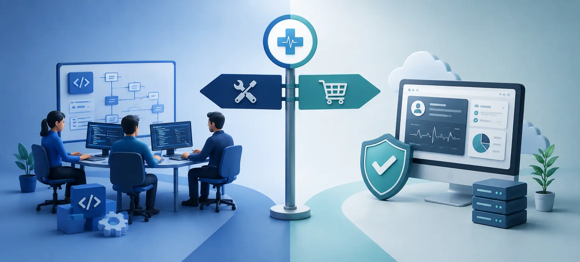 Build vs Buy in Healthcare Software: When to Extend Your Team vs Start From Scratch